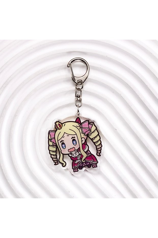 5 cm 5 1/5PCS Anime Re:ZERO - Starting Life in Another World Acrylic Keychain Funny Bag Charms Acces