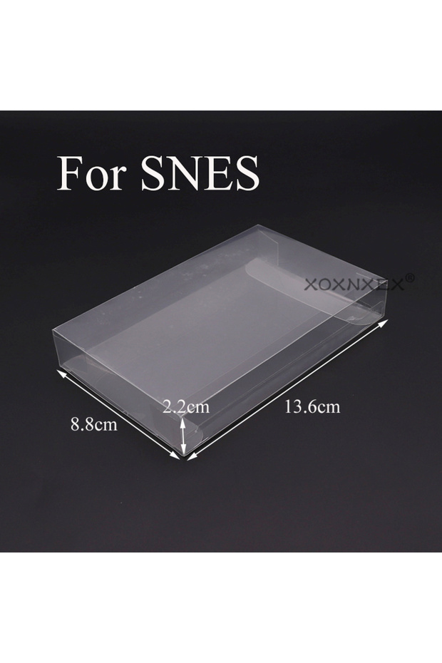 For SNES 10pcs Transparent Clear Cartridge Protective Case Cover For GB GBA GBC SNES N64 NES NGPC Pr
