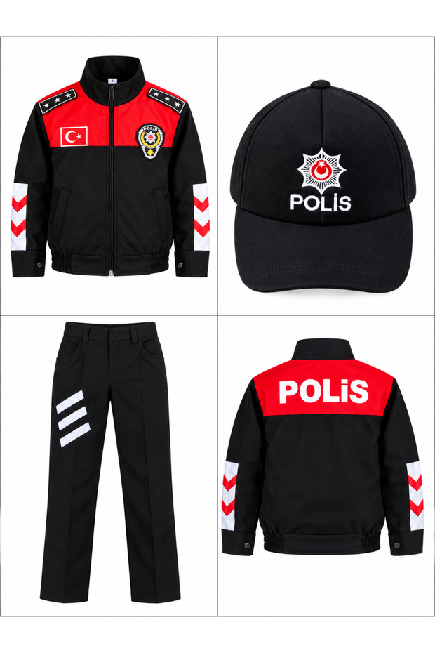 Children's Red Dolphin Police Costume