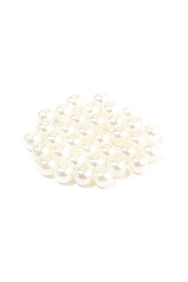 4mm 1000Pcs Beige 50-1000Pcs With Hole ABS Imitation Pearl Beads 3/4/6/8/10/12MM Round Plastic Acryl