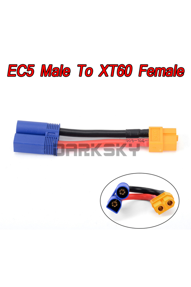 EC5 M To XT60 F IC2 To XT60 EC5 To XT60 TRX To T Adapter Cable Plug Male/Female eplacement Parallel