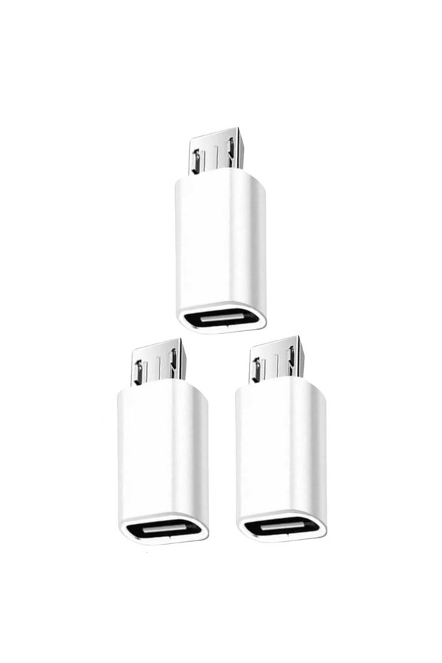 3pcs USB C/Micro To Micro/USB-C Adapter Type-C Female Converters, Charging And Data Sync for Galaxy
