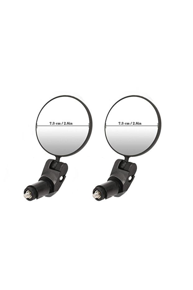 2PCS Spanners DOMEN Bicycle Rearview Mirror Cycling 360° Rotate Wide-Angle Mirror Road Bike Handleba