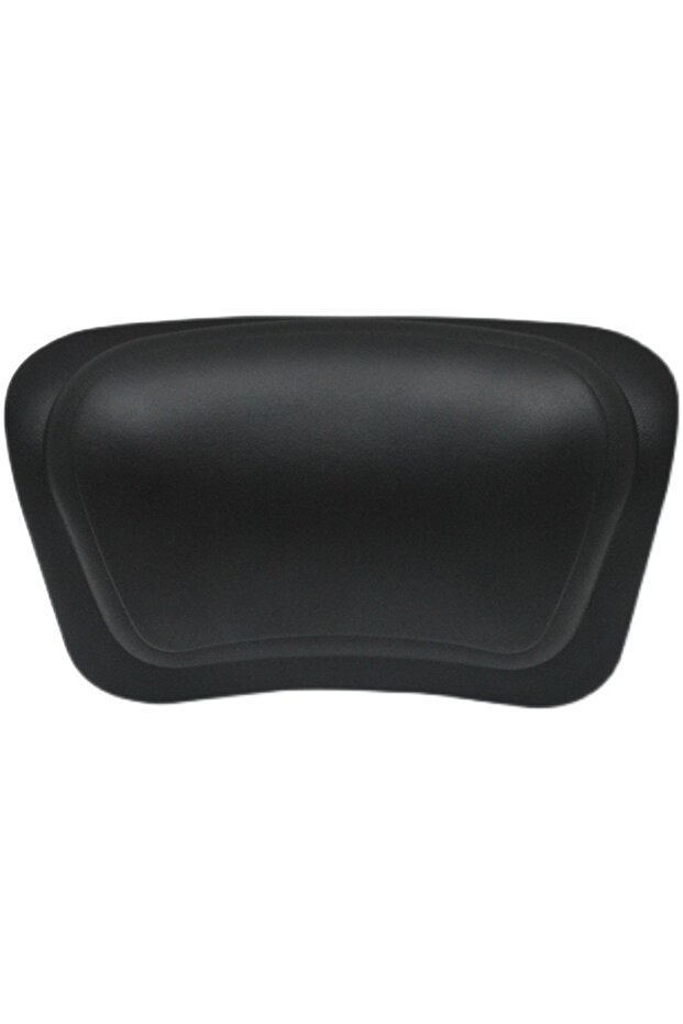 black Non-Slip Bathtub Pillow with Silicone Sponge & Waterproof PU Cover – Universal Bath Pillow for