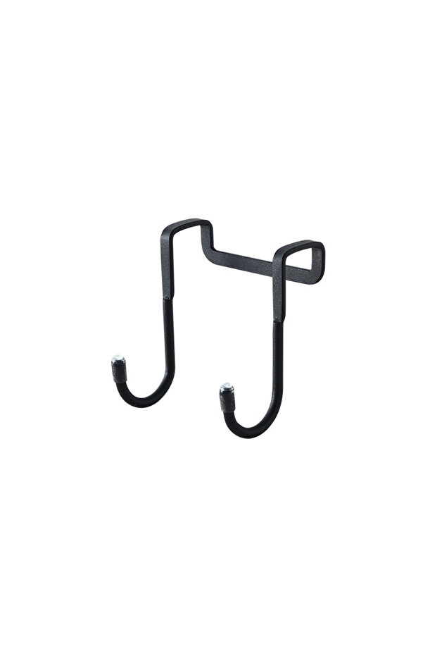 Black S 304 Stainless Steel Hook Free Punching Double S-Shape Hook Kitchen Bathroom Cabinet Door Ba