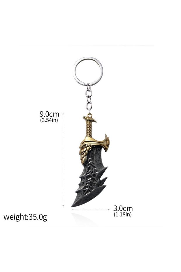 K00153-04 New God of War 4 Kratos Sword Keychain Pendant Keyring Jewelry Men And Women Car key chain