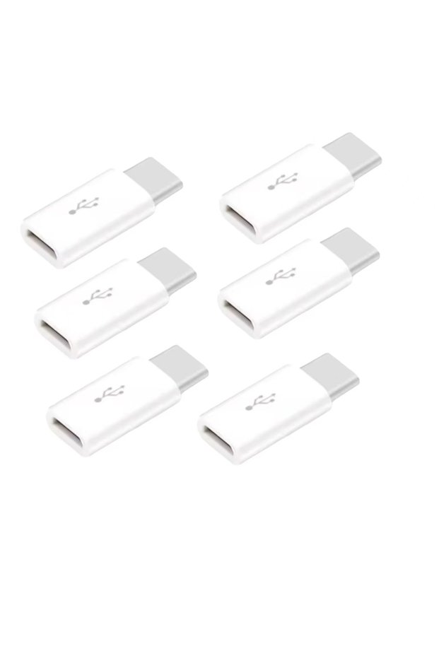 6pcs USB C/Micro To Micro/USB-C Adapter Type-C Female Converters, Charging And Data Sync for Galaxy