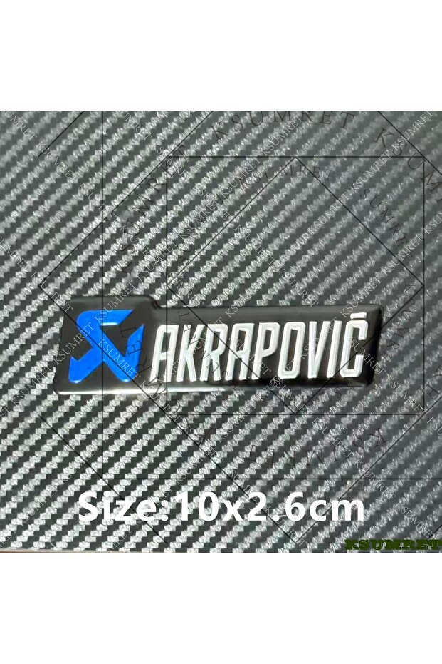 Style4 For Akrapovic Exhaust Sticker Motorcycle Logo Emblme Metal Stickers Decals Waterproof
