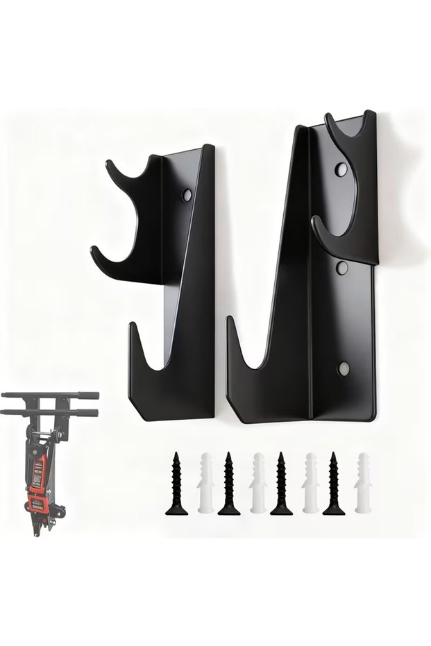 black Floor Stands With Wall Mount Plan For Garage Storage And 110LBS Capacity