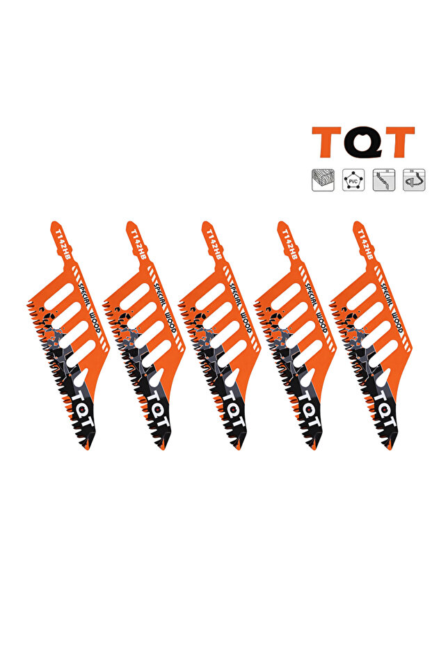 1.2mm 112mm Wood Cutting 5Pcs Jigsaw Blade Extra Long Heavy Duty Scroll Saw Blades T-Shank Fine Coar