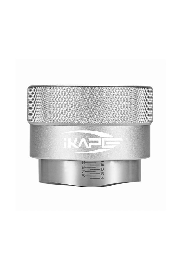 51mm Silver IKAPE Gravity Espresso Distributor, Fits 51/54/58MM Espresso Portafilter,Coffee Distrib
