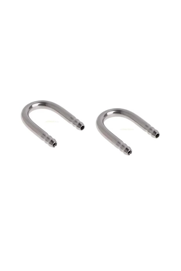 2pcs U Shaped Stainless Steel Tube Hardware Brackets CO2 Connector for Aquarium Fish Tank Co2 Oxygen