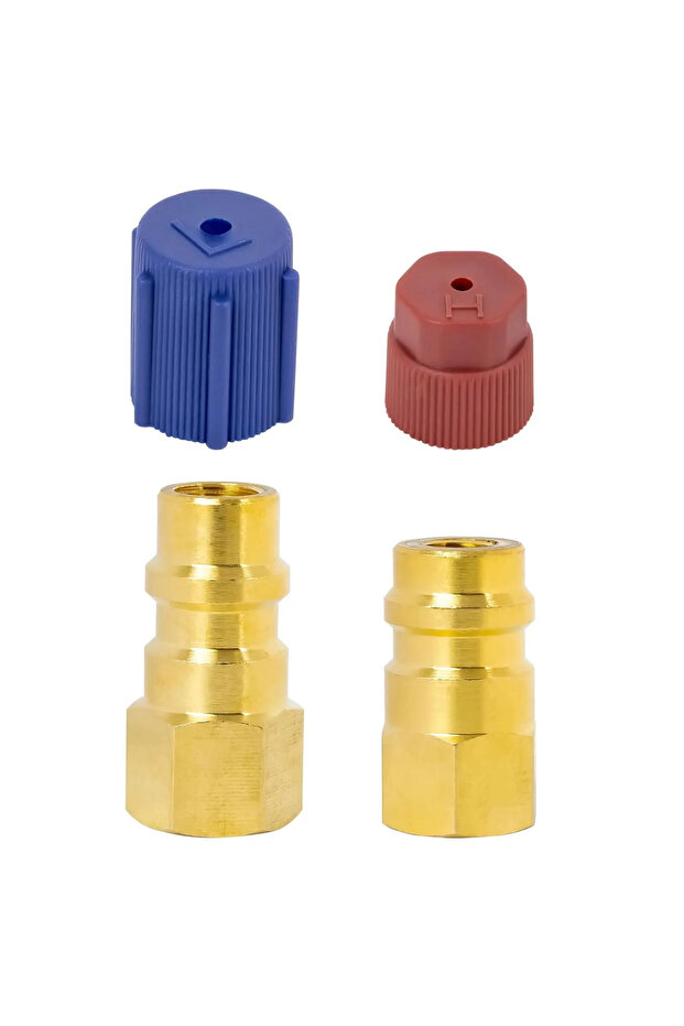 SET 1 R12 to R134a Conversion Kit, R12 to R134a AC Retrofit Adapter Kit, High/Low Voltage R12 to R13