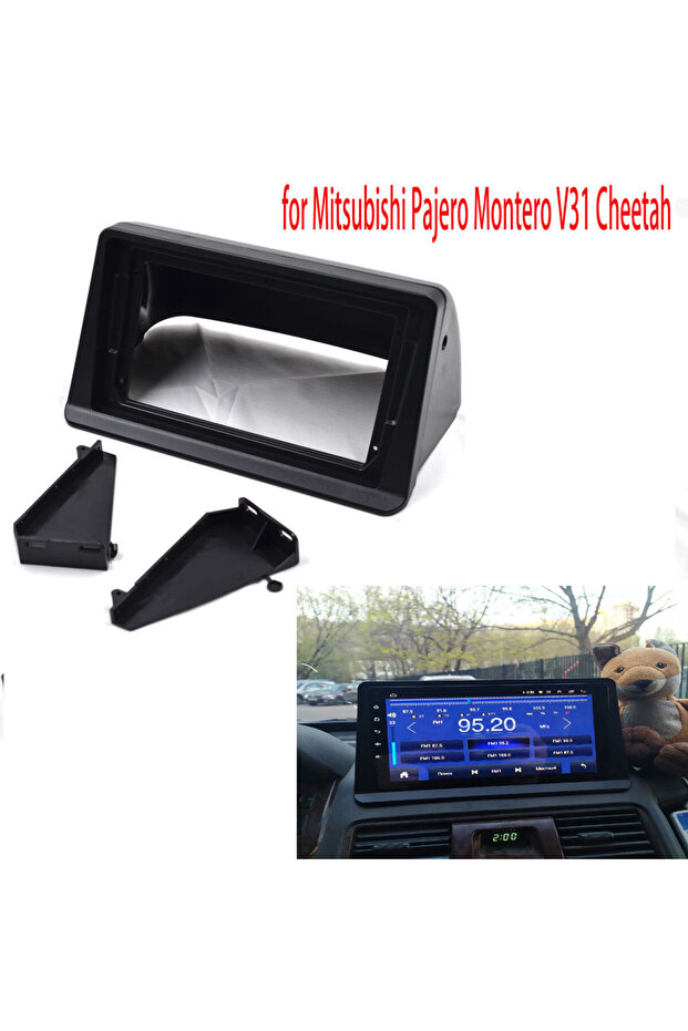 2 Din Panel 9 inch Car Radio Fascia for Mitsubishi Pajero Montero V31 Cheetah Kingbox Stereo Frame