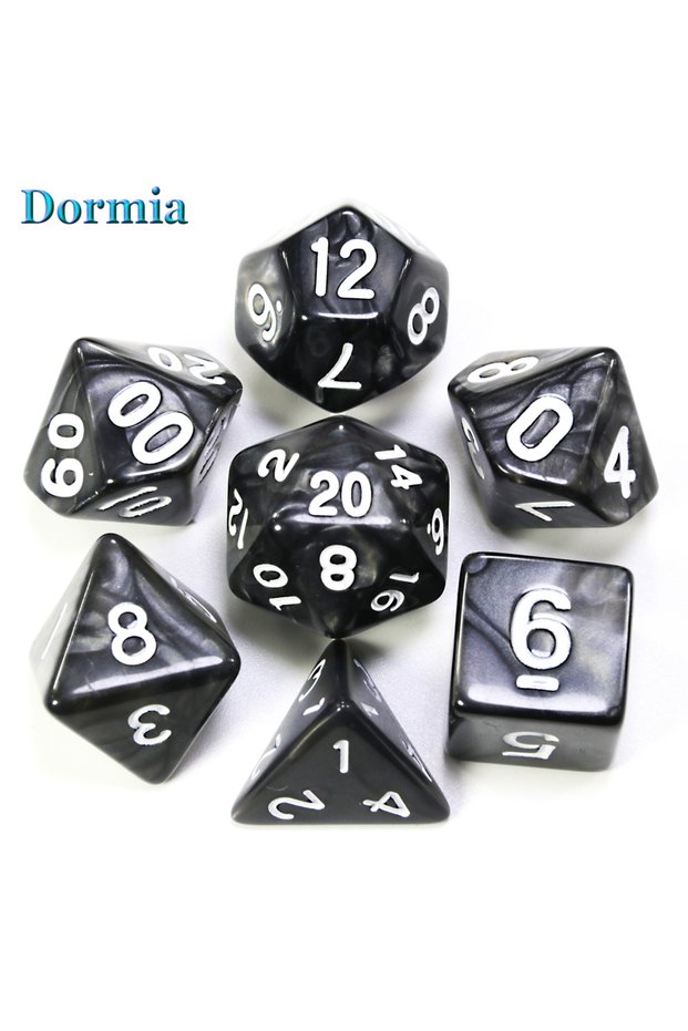 A06 Custom Dice DND Marble Dice Various Colours Available And Beautiful Marble Effect Pearl Veins Ef