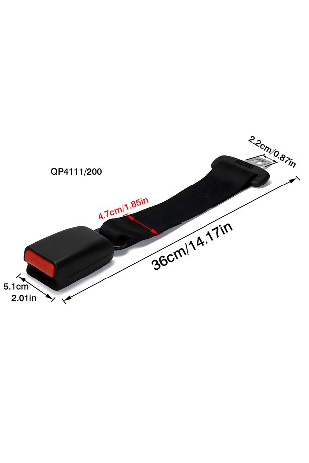 QP5492 36cm Car Seat Belt Buckle Car Seat Safety Belt Extender Clip Extension Auto Fasteners Buckle