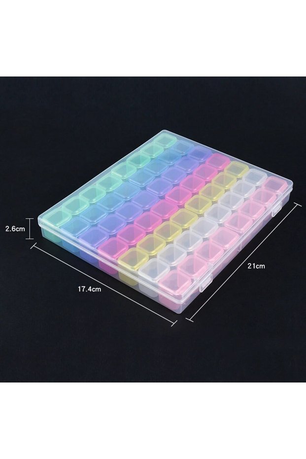 As Show 56 Grids Color 5D DIY Diamond Painting Tools Accessories Storage Box Container Diamond Embro