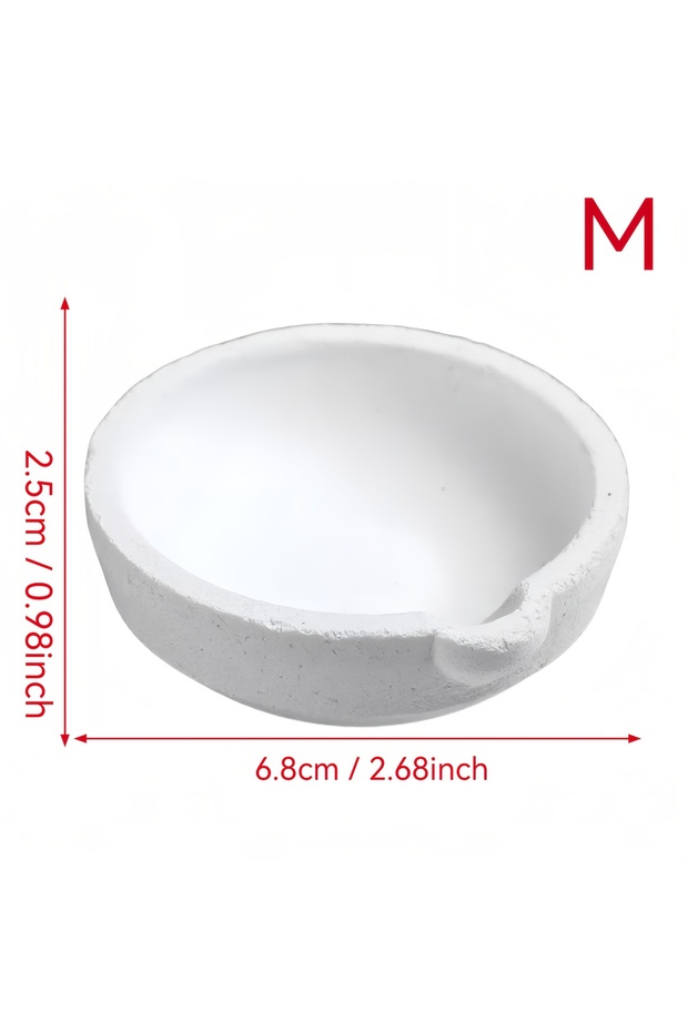 M 1 metal melting bowl, quartz bowl, suitable for metal melting and smelting, jewelry making, variou