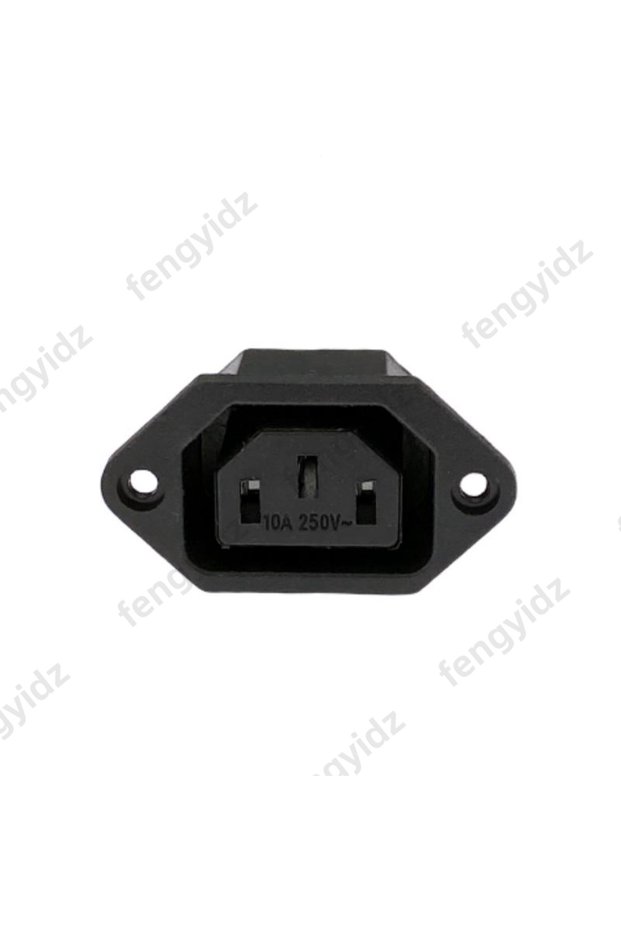 Type 3 IEC320 C14 C13 Electrical AC Socket 3 Female Male Inlet Plug Connector 3pin Socket Mount