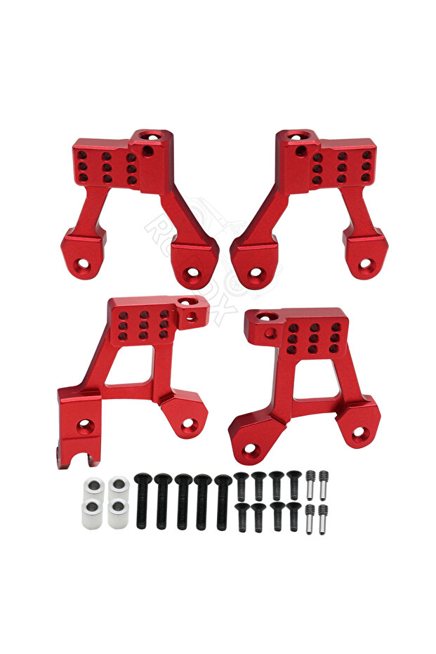 RD Front Rear Metal Front Rear Shock Absorber Towers Mount for 1/10 Axial SCX10 II 90046 90047 90059