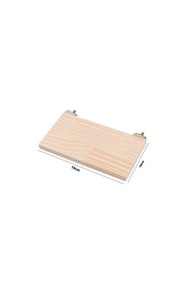 L Pet Wood Jumping Platform Bird Toys Gerbils Mice Parrot Rack Hamster Springboard Perches Paw Grind