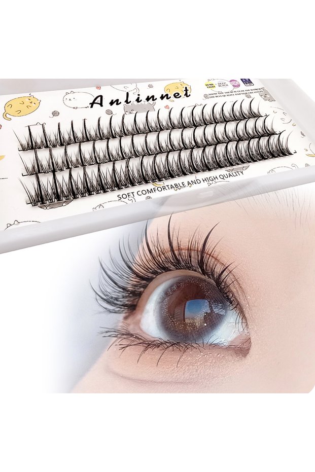 (9-11)MIX 120 Clusters 3D Professional Makeup Individual Lashes Cluster Spikes Lash Wispy Premade Ru
