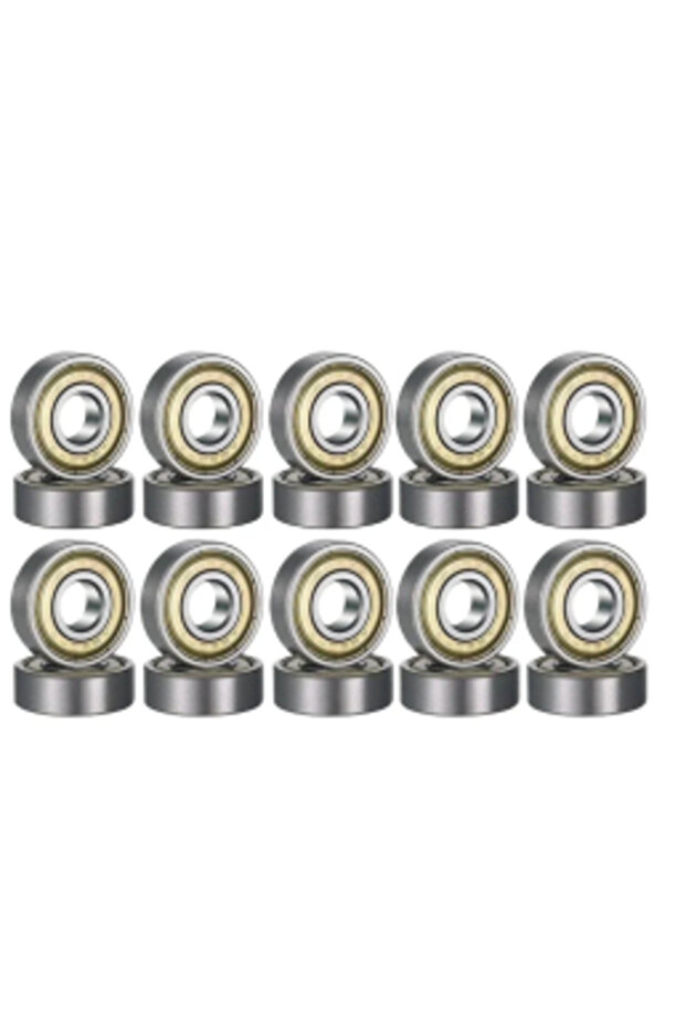 20pcs Carbon Steel 608ZZ/RS Deep Groove Ball Bearings ABEC‑7, 8x22x7mm Micro Motor Bearings for Scoo