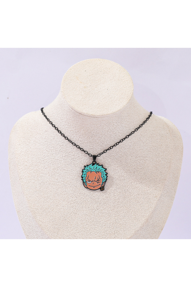 Roronoa Zoro Anime Themed Cartoon Monkey D. Luffy Roronoa Zoro Figure Pendants Necklace Cosplay Acce