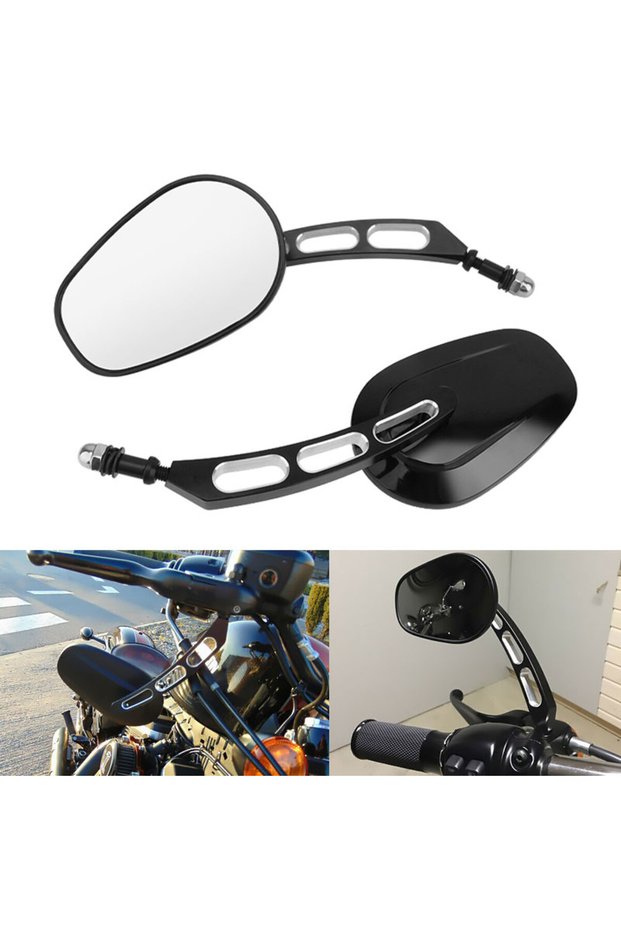 Motorcycle Rearview Rear View Mirrors Glass Back Side Mirror Right Left For Harley 883 1200 48