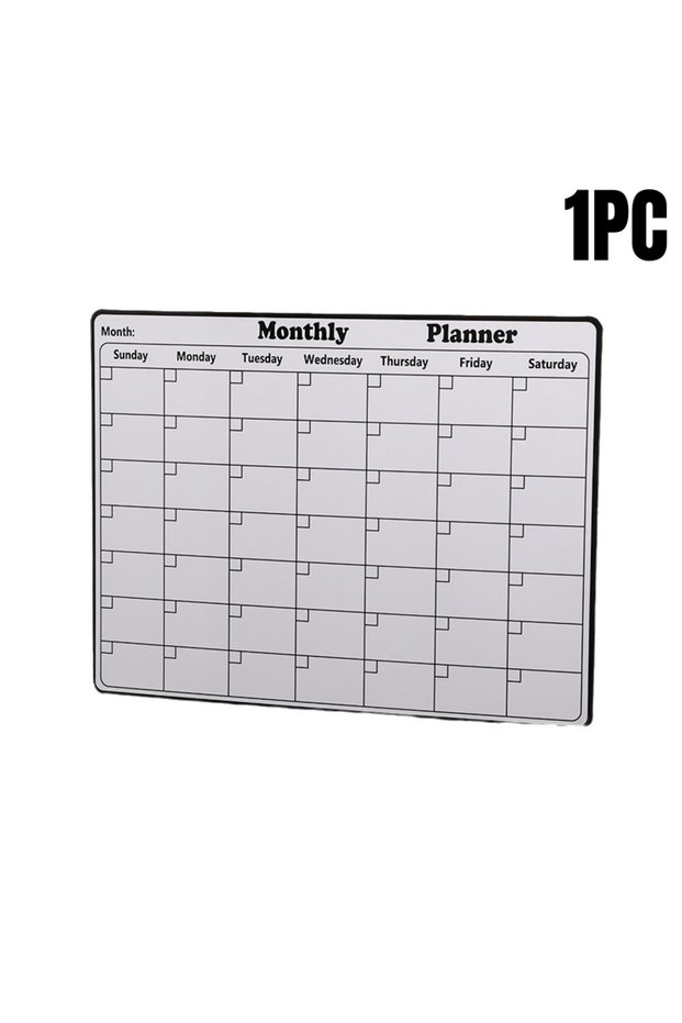 1PC 1/2Pcs Magnetic Refrigerator Dry Erase Calendar Monthly Planner Whiteboard Record Message Board