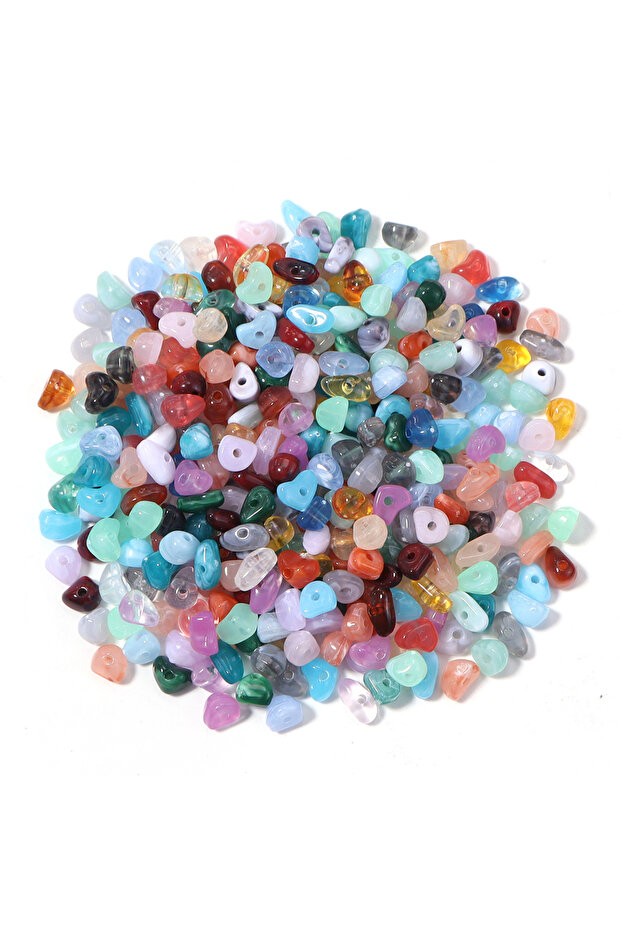 5-8mm 150pcs Random Color Mixing 150pcs Acrylic Imitation Gemstone Irregular Chip Beads For Jewelry
