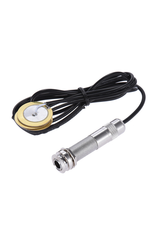 BLACK Acoustic String Instrument Piezo Pickup Pick-up System 3 Transducers 6.35mm Jack for Guitar Ma