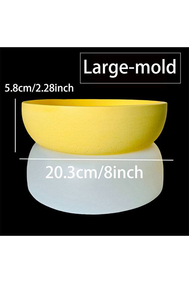 A-Large-mold Round Storage Bowl Silicone Mold DIY Planter Pot Concrete Molds Gypsum Resin Cement Can