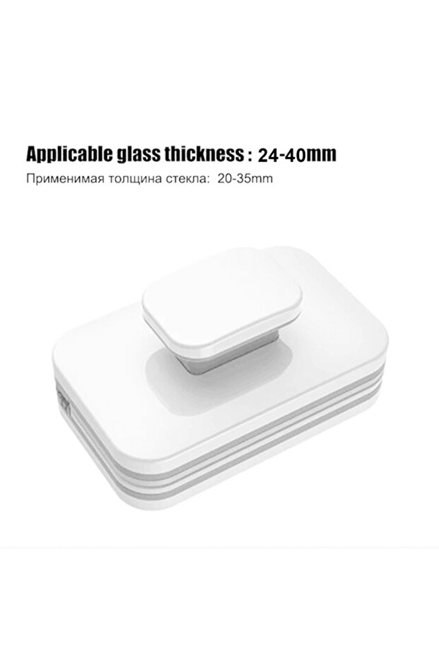 24-40mm NEW Magnetic Window Cleaner Brush Double-Side Automatic Water Discharge Wiper Glass Window B