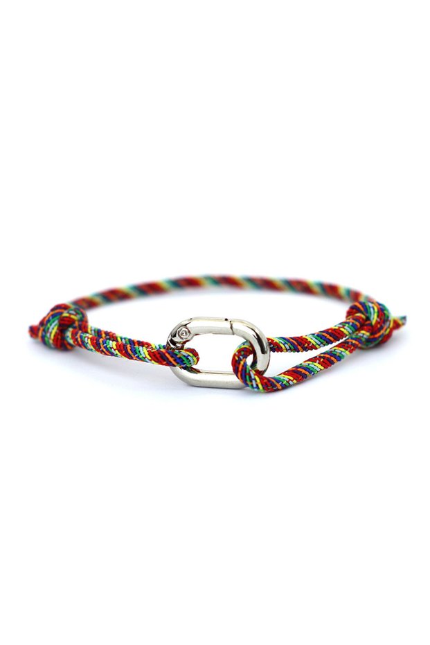 LGBT Fashion 10 Colors Men String Bracelet Adjustable Grade A 3mm Thin Ethnic Rope Braslet Pulsera R