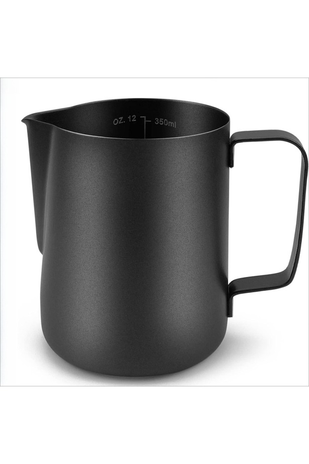 350ml Matte Black Stainless Steel Milk Frothing Pitcher 350ml Espresso Steaming Pitcher for Espresso