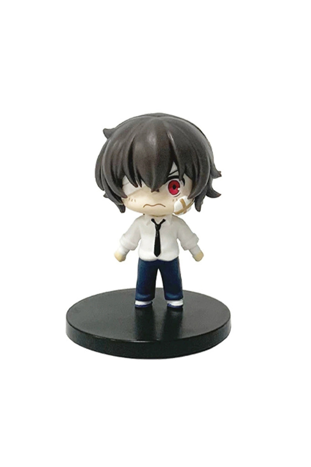 Bandai A Q Version 7cm Bungo Stray Dogs Dazai Osamu Chuuya Nakahara Figure PVC Model Japanese Cartoo