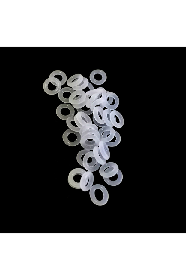 OD 8X1.5mm White 130PCS Clear Rubber O Ring Sealing gasket Switch Dampeners - Perfect for Mechanical