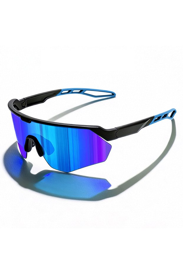 C3 Blue Polarized Sports Cycling Sunglasses with Soft Anti-Slip Nose Pad TAC True Film Lens Suitable