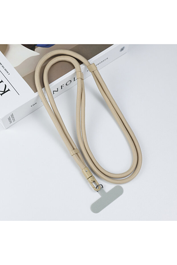 Flesh Crossbody Lanyard Necklace Strap Universal Mobile Phone Adjustment Long Hanging Rope With Clip