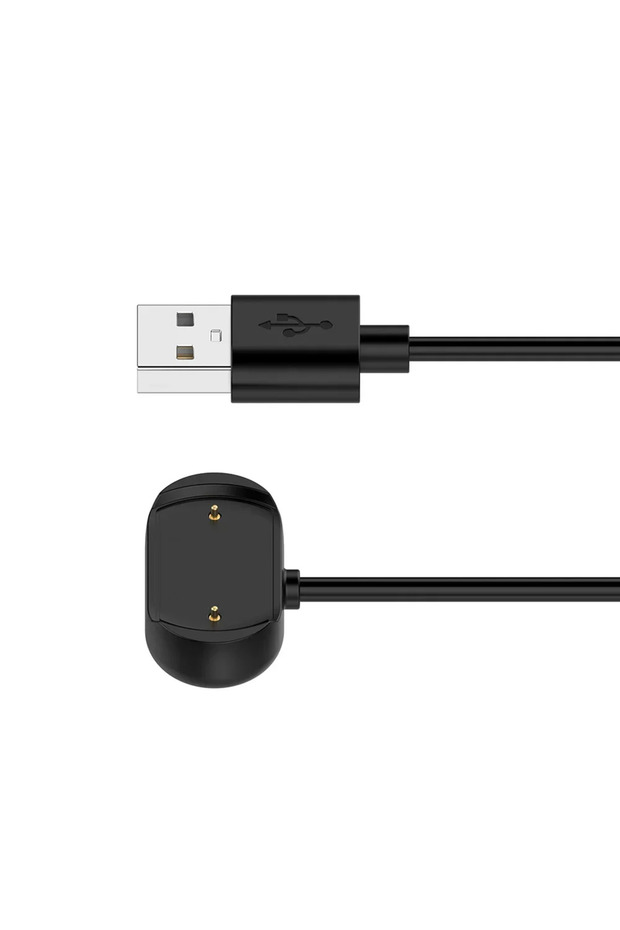 black Magnetic Charger for Amazfit Smartwatches - Charging Cable Compatible with Bip 3/3 Pro, Bip U
