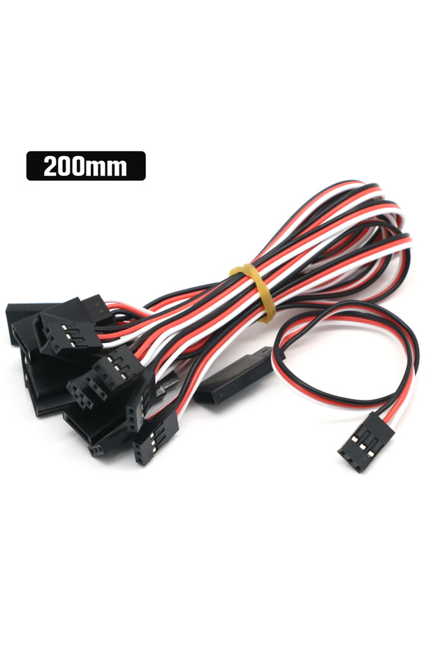 200MM 10pcs 100mm/150mm/200mm/300mm/500mm RC Servo Extension Cord Cable Wire Lead JR For Rc Helicopt