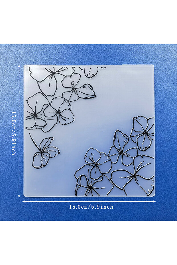 XY-Z150-1 1-Pack Lotus Flower Pressed Flower Folder - Transparent Plastic Fantasy-Themed Template fo