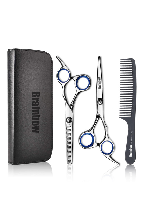 Cutting Thinning-Bag Brainbow 6 inch Cutting Thinning Styling Tool Hair Scissors Stainless Steel Sa