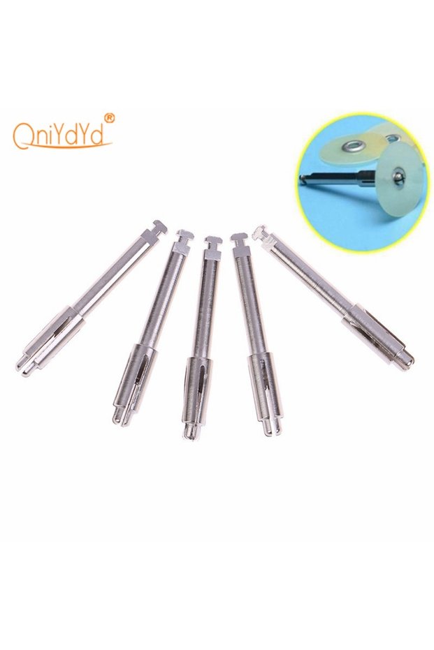 5 Pcs Dental Mandrel Soflex Flexi Disc Fit RA Shank Clip Polishing Disk Chuck