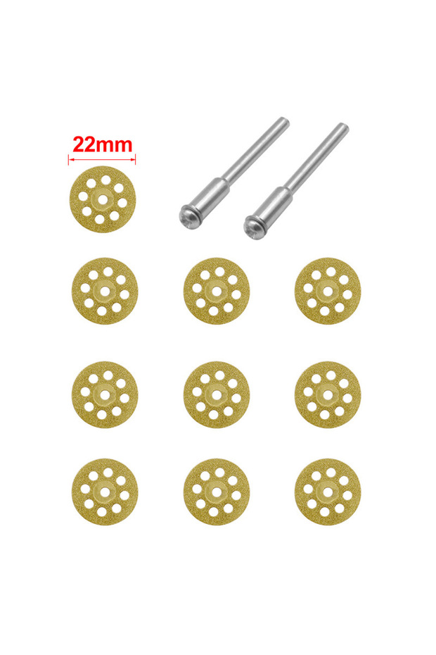 22mm 10PCS Diamond Cutting Wheel Saw Blades Cut Off Discs Set for Dremel Rotary Tool