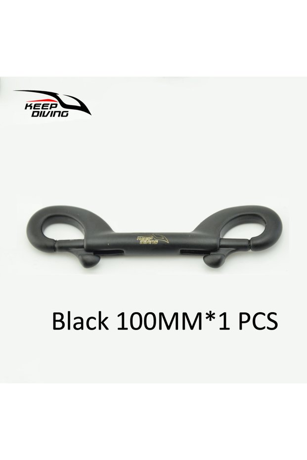 Black 100MM 1PCS 1 PCS KEEP DIVING 316 Stainless Steel Scuba Diving Double Ended Hook Accessory For