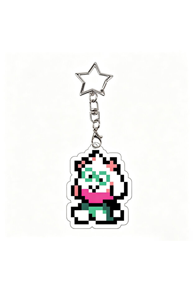 Bandai 5 for DELTARUNE Bag Pendant Keyring Jevil Spamton Noelle Acrylic Keychain Holiday Ralsei Char