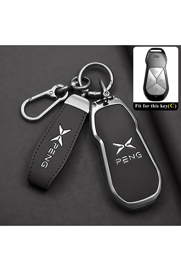 fit for Xpeng G6 Style 6-Black Car Key Case for Xpeng Xiaopeng G6 2025 2026 Car-Styling Keychain Rem