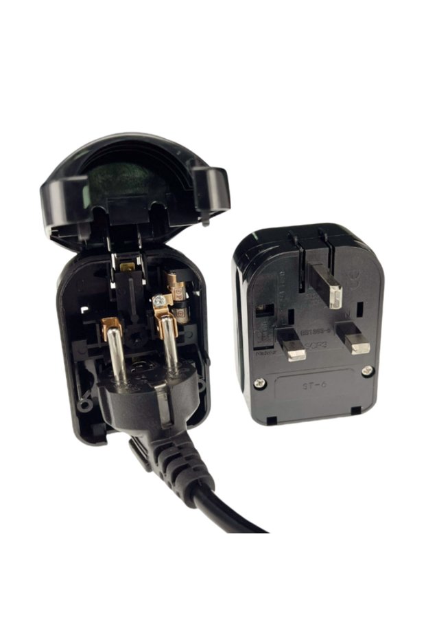 UK Black Universal 13A 250V HK Singapore Malaysia United Kingdom power cord online cable converter c